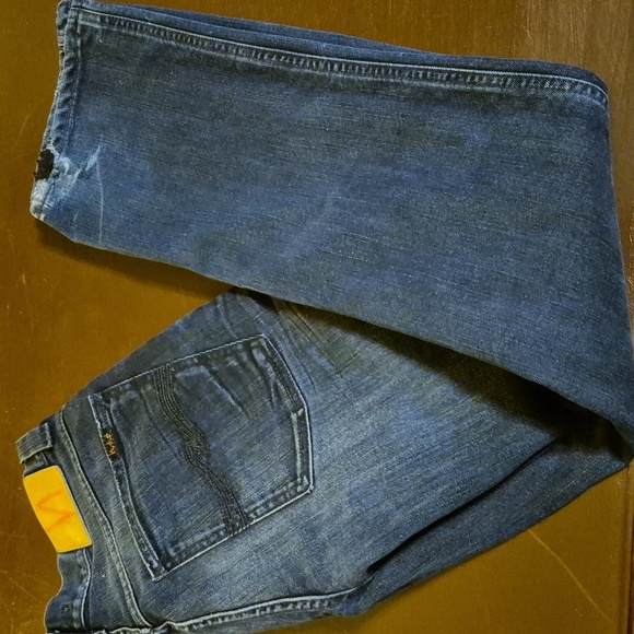 Nudie Indigo Wash Bootcut Jeans. 31x32 Rise 9". (#1919) Made In Italy 99%cotton. - Picture 1 of 16